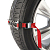 Комплект цепи (браслеты) противоскольжения для легковых авто (колеса 165-205мм) (уп.2шт) Rexant 07-7021