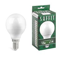 Лампа светодиодная SBG4513 13Вт G45 шар 2700К E14 230В SAFFIT 55157