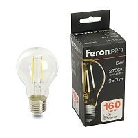 Лампа светодиодная LB-1106 6Вт 2700К E27 960лм 175-265В 230В FERON 48889