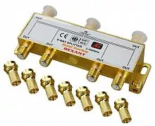 Делитель ТВх6 + 7шт F 5-1000 МГц (GOLD) box Rexant 05-6104-1