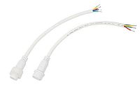 Кабель соединительный (4pin) герметичный (IP67) 4х0.75кв.мм 300В бел. Rexant 11-9440