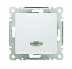 Выключатель 1-кл. СП Lillium IP20 с подсветкой механизм бел. Makel 30001021