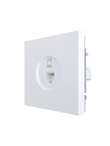 Розетка компьютерная 1-м СП ZIMA IP20 механизм бел. LEZARD 704-0288-140 фото 4