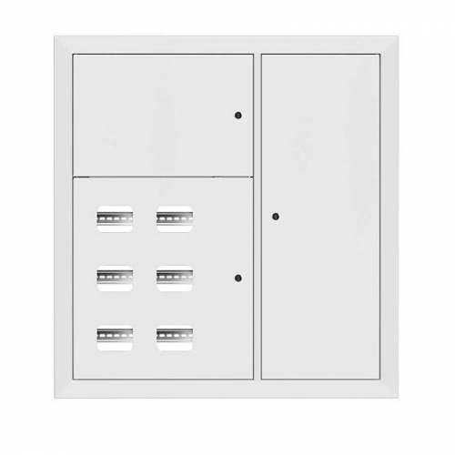 Щит этажный 6кв. RAL9003 (1000х950х160) Basic EKF mb28-v-6-r9003