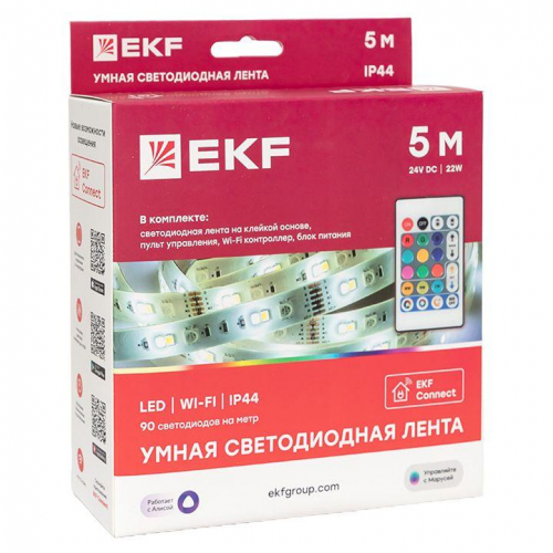 Лента светодиодная умная Connect RGBW (уп.5м) EKF slswf-5-rgbw фото 4