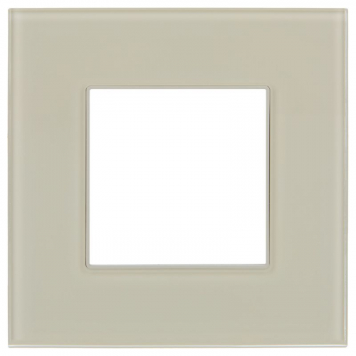 Рамка 1-м SKANDY SK-F21B стекло беж. IEK SK-M12-G-K10 фото 2