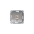 Розетка компьютерная 1-м Glossa RJ45 кат.5E механизм платина SE GSL001281K