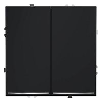 Переключатель проходной 2-кл. СП S70 10А с подсветкой механизм графит Voltum VLS020407