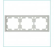 Рамка 3-м СП FD тауп матов. soft touch Jasmart FD1003PTM