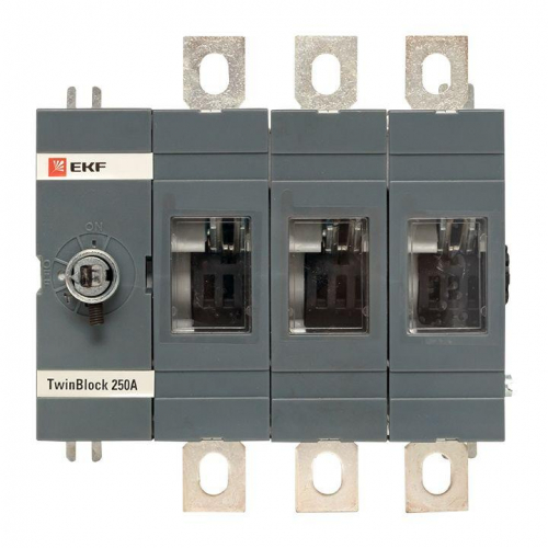 Рубильник 3п 250А без рукоятки управления TwinBlock PROxima EKF tb-s-250-3p фото 4