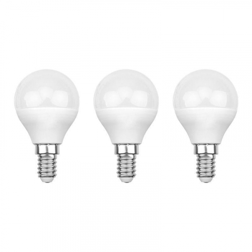 Лампа светодиодная 9.5Вт GL шар 6500К E14 903лм (уп.3шт) Rexant 604-207-3 фото 2