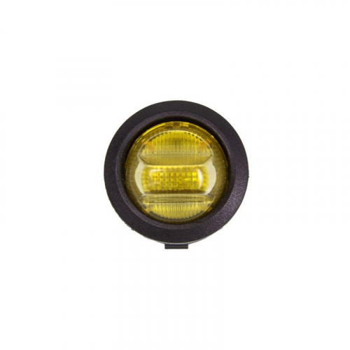 Выключатель клавишный круглый 250В 6А (3с) ON-OFF желт. Rexant 36-2602 фото 5