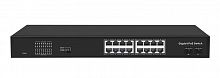 Коммутатор неуправляемый 16PoE 802.3af/at портов 1000Мбит/с 9-16 порт до 250м cat6 2 SFP порта 1000Мбит/с 300Вт NIKOMAX GL-SW-G005-16P