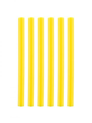 Клеевые стержни универсальные желтые, 7 мм x 100 мм, 6 шт, "Алмаз" TDM фото 2