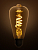 Лампа светодиодная «Винтаж» золотистая ST64 (со спиралью), 4 Вт, 230 В, 2700 К, E27 (конус) TDM