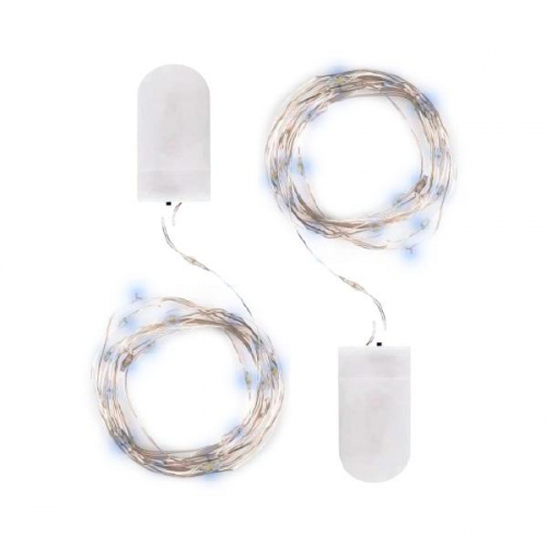 Гирлянда DC-G05-20WS2 20LED 2xCR2032 (в компл.) бел. (уп.2шт) ФАZА 5048010