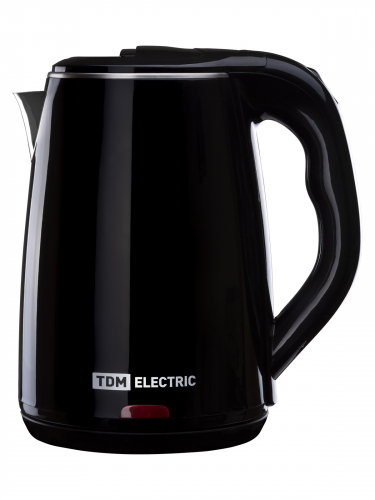 Электрический чайник "Ника", нержавеющая сталь / пластик, 1,8 л, 1800 Вт, черный, TDM фото 3