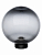 Светильник НТУ 03- 60-256 шар d=250 мм IP54 (дымчатый призма ПММА, основание плоское ПК, Е27) TDM
