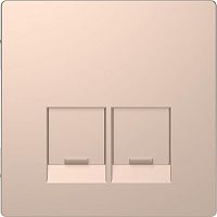 Накладка центральная Merten D-Life для 2мод. разъемов пол. для надписи SE SD шампань SchE MTN4572-6051