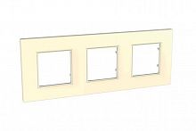Рамка 3-м Unica quadro беж. SchE MGU2.706.25