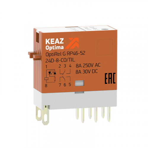 Реле промежуточное OptiRel G RP46-52-48D-8-CO-S/TIL КЭАЗ 281056
