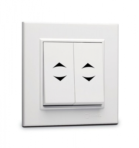 Переключатель 2-кл. СП Karea 10А IP20 бел. Makel 56001026