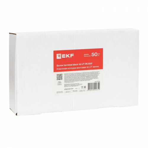 Колодка клеммная винтовая 16 UT земля EKF scr-ut-16-pe фото 10