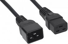 Кабель питания ПВС-АП 3x2.5 С19 - C20, 220/250В, 16А, чёрный, 3м Filum FL-PC-C19/C20-C3-3.0-BK