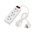 Удлинитель 3х1.5м с заземл. 6А IP20 ПВС 3х0.75 с выкл. бел. PROCONNECT 11-7205