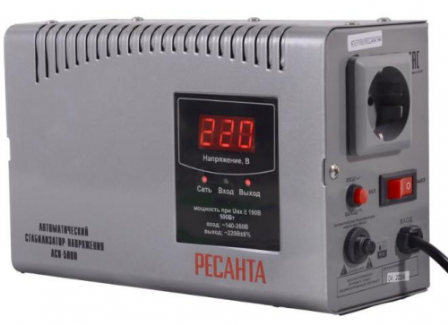 Стабилизатор напряжения АСН-500 Н Ресанта 63/6/63