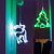 Фигура светодиодная "Елочка" 190х160х10мм 8LED зел. 1Вт 4.5В IP20 на присоске с подвесом элементы питания 3хAAA (не в компл.) Neon-Night 501-017