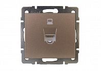 Механизм розетки компьютерной RJ45 Рейн матов. бронз. LEZARD 703-3188-139