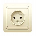 Розетка 1-м СП Classic 16А IP20 без заземл. крем. POWERMAN 1156515