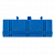Шина нулевая N 6х9 10 отверстий синий изолированный корпус на DIN-рейку латунь PROxima EKF sn0-63-10-ib