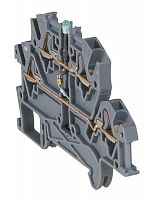 Блок клеммный Viking3 4кв.мм шаг 5мм 2 яруса с диодом Leg 037255