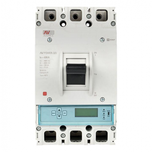 Выключатель автоматический 630А 100кА AV POWER-3/3 ETU6.0 AVERES EKF mccb-33-630H-6.0-av фото 5
