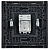 Розетка TV проходная FORTE&PIANO FP529 сталь IEK FP-A10-P-K46