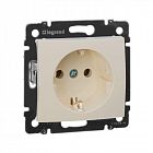 Розетка 1-м СП Valena 16А IP20 с заземл. на винтах механизм сл. кость IEK 774320