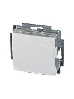 Розетка 1-м СП Basic 16А IP20 250В с крышкой механизм альп. бел. ABB 2CKA002018A0350