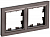 Рамка 2-м BRITE РУ-2-БрТБ бронза IEK BR-M22-K45