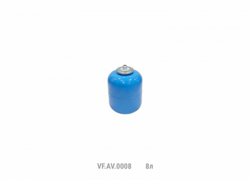 Гидроаккумулятор вертикальный AV 8л (90шт/пал) син. VALFEX VF.AV.0008