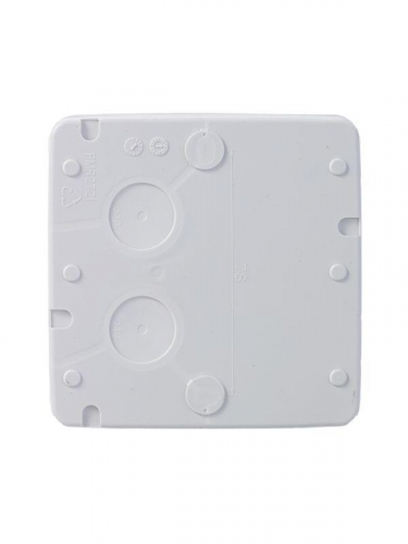 Коробка разветвительная квадратная 104х104мм IP65 бел. ABB 2TKA140002G1 фото 3