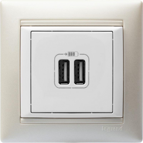 Розетка USB 2-м СП Valena бел. Leg 770470 фото 16