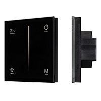 Панель сенсорная SMART-P6-DIM-G-IN 12-24В 4х3А 2.4G IP20 пластик черн. Arlight 034780