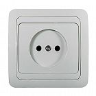 Розетка 1-м СП Classico 2022 16А IP20 бел. ASD / IN HOME 4680005959891