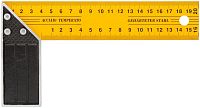 Угольник столярный усиленный 200мм желт. FIT 19420