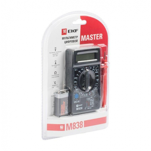 Мультиметр цифровой M838 Master EKF In-180701-bm838 фото 4