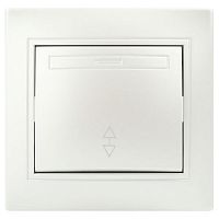 Переключатель 1-кл. СП Plano 10А IP20 1-103-06 250В перламутр Intro Б0053752