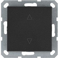 Выключатель для жалюзи 1-кл. 10А IP20 механизм антрацит Jasmart G3018B