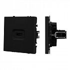 Механизм HDMI розетки SCT-NOBE-MHD1-SFPL-BK черн. оникс Arlight 061841
